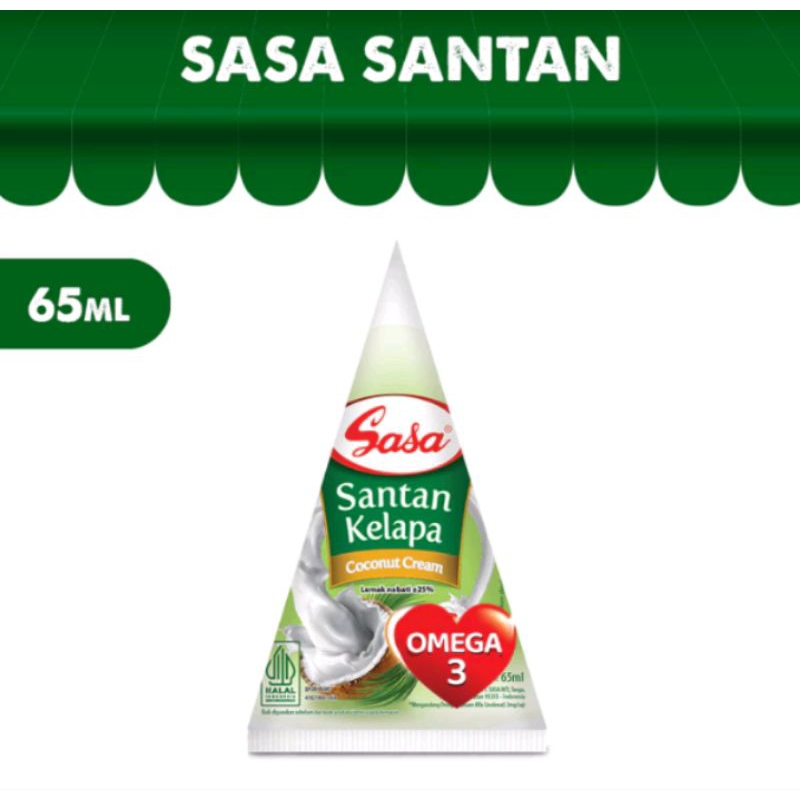 

Santan sasa 65ml per 4 pcs