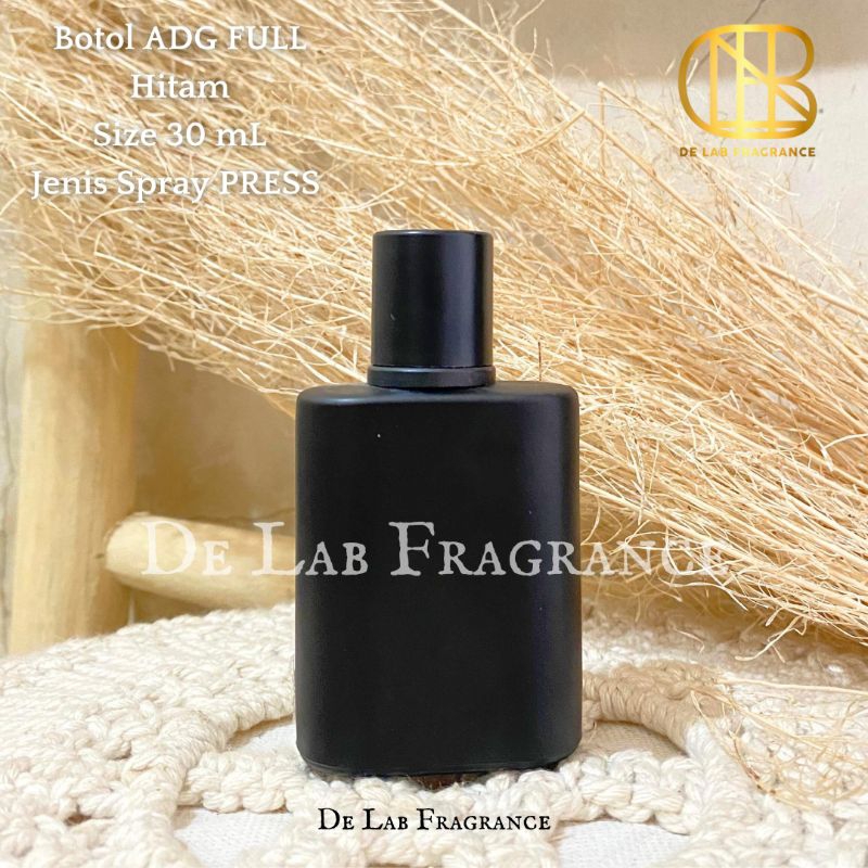 botol parfum ADG hitam full 30 ml press alat/ botol parfum 30 ml press