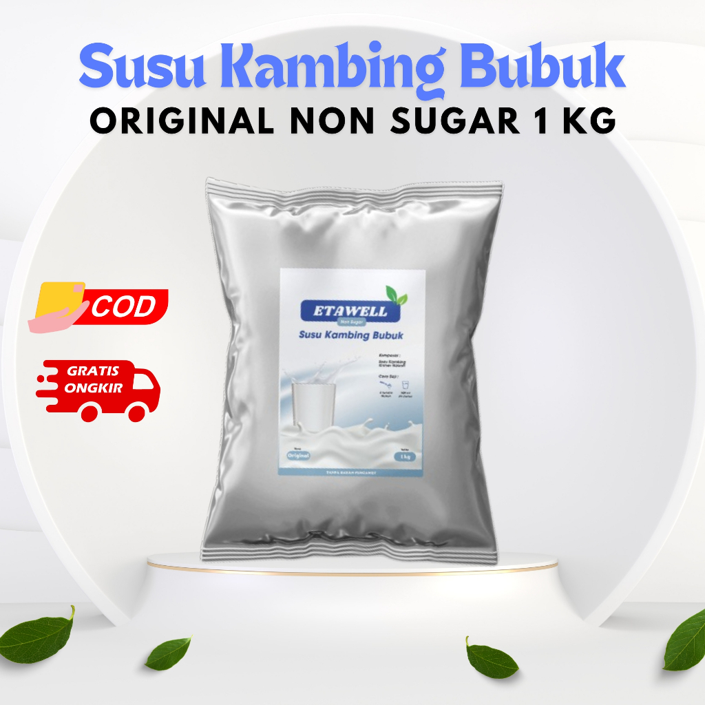 

Etawell Non Sugar - Susu Kambing Bubuk Tanpa Gula 1000 Gr