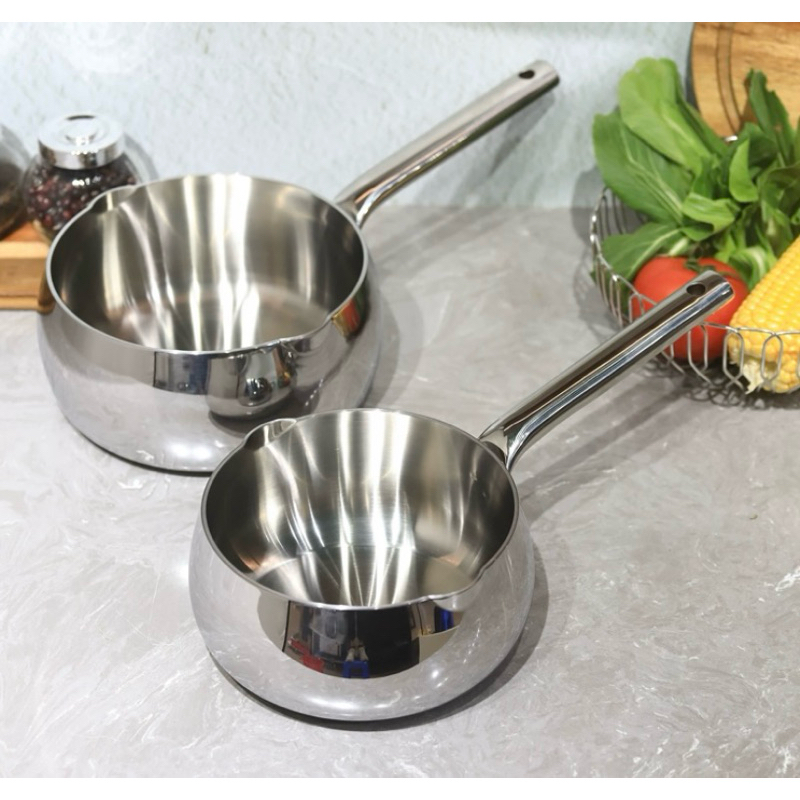 Panci Stainless 18-10 316L LinkCook 16cm & 18cm with lid