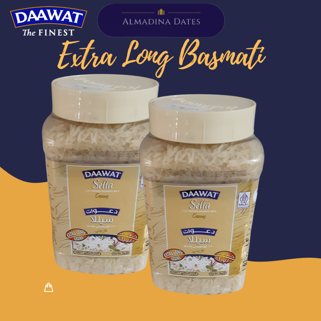 

BERAS BASMATI DAAWAT CREAMY SELLA 1KG EXTRA LONG