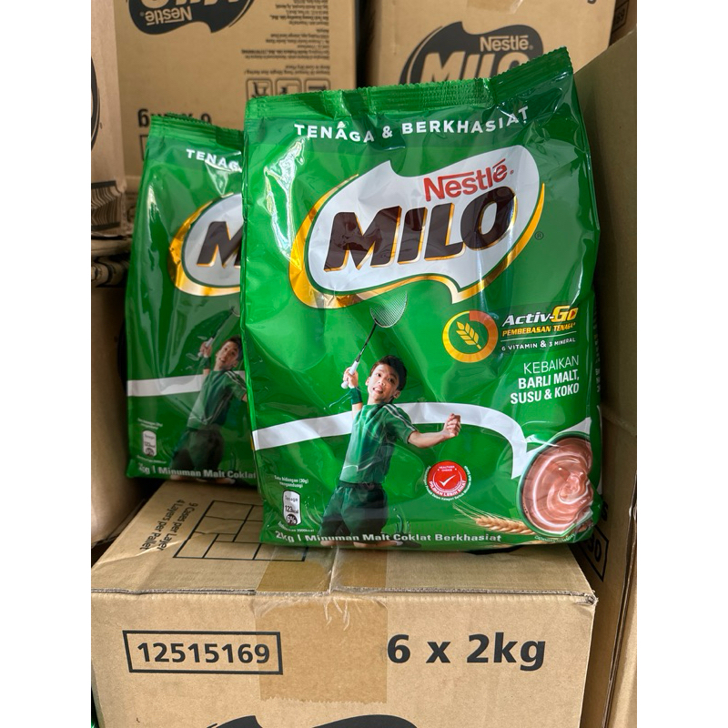 

milo bubuk 1.8kg +200gram exp 31 desember 2025
