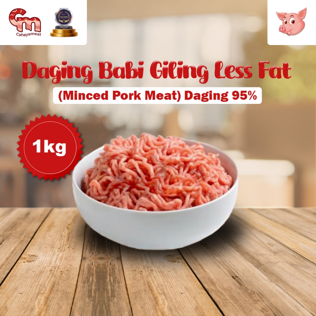 

Daging Babi Giling Cincang Import Super Premium Minced Pork 1kg LESS FAT