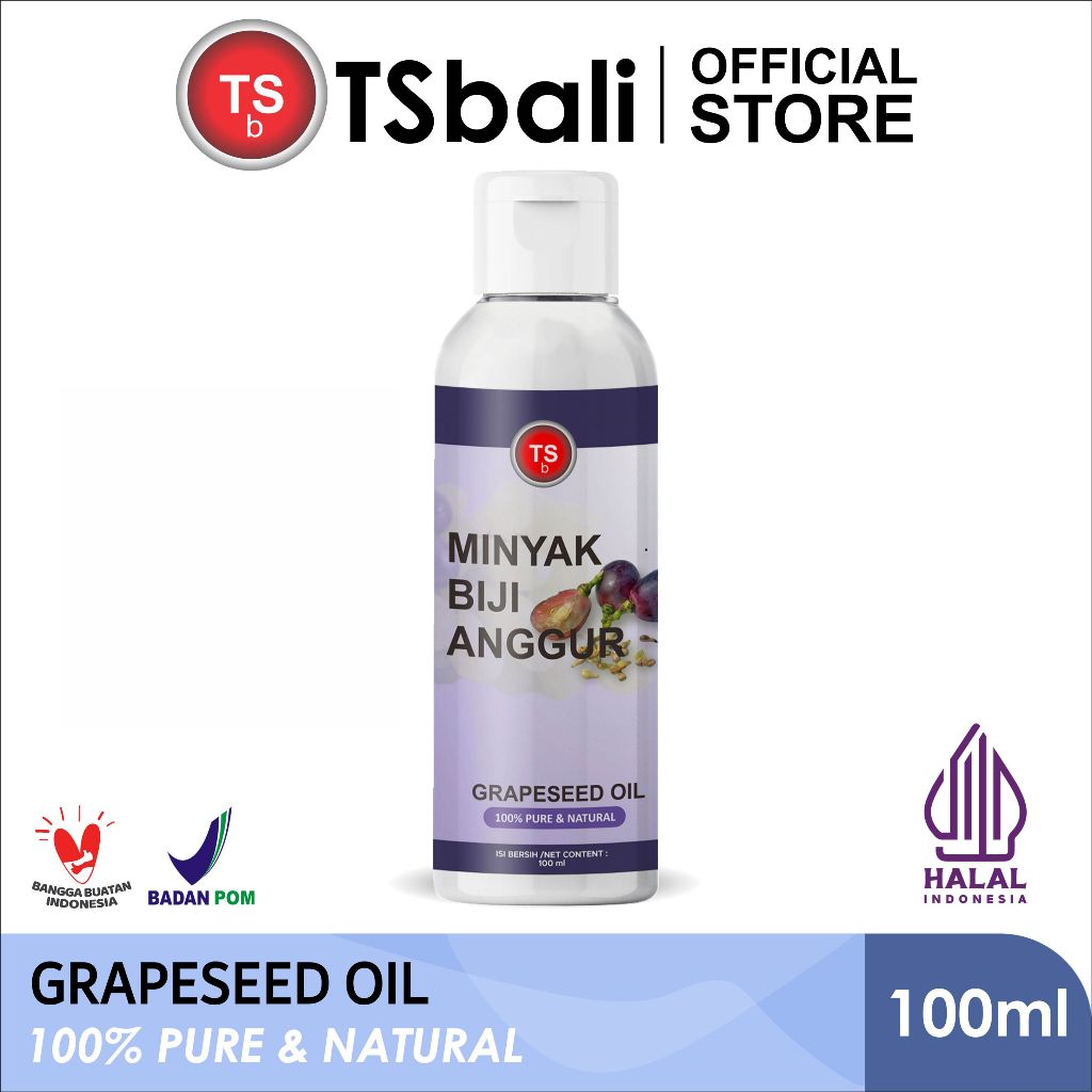 

TSb Minyak Biji Anggur / Grapeseed Oil - Food Grade - Unrefined - Cold Pressed 100ml