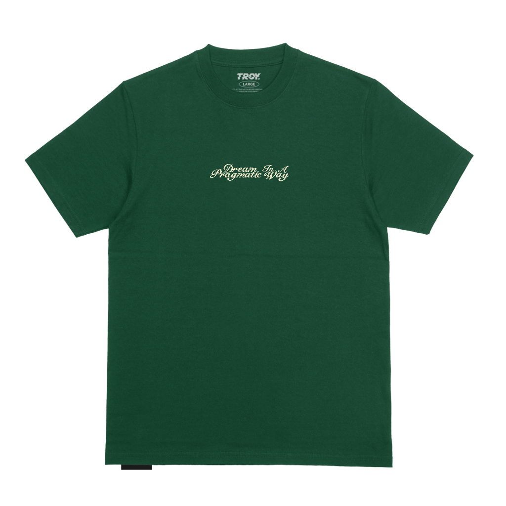 Troy Company Tshirt Forest Green Pragmatic Dream - Kaos Lengan Pendek Kaos Hijau MTD 2779