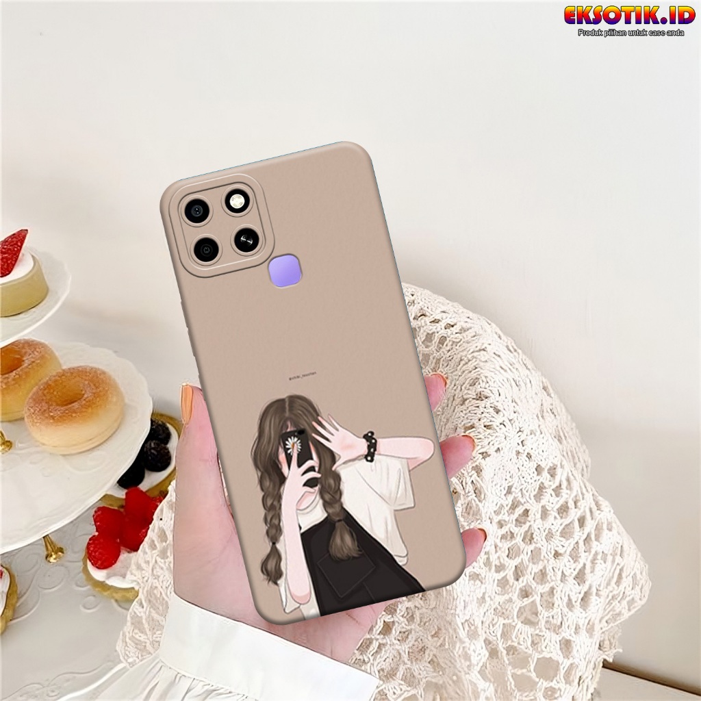Case Infinix Smart 6 - Casing Infinix Smart 6 - Fashion Case - Silikon Infinix Smart 6  - Motif Kere