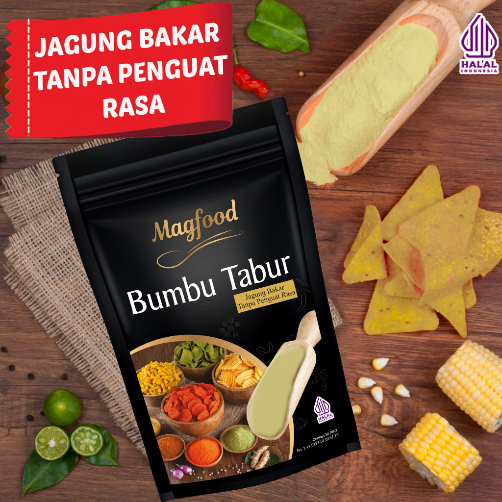 

Magfood Bumbu Tabur Jagung Bakar Tanpa Penguat Rasa 1 Kg