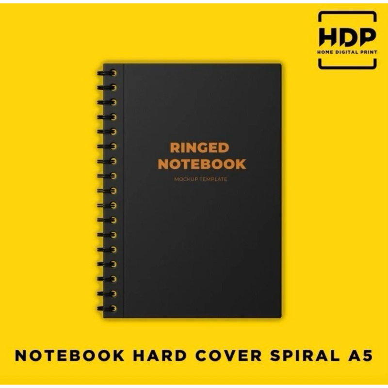 

Notebook Custom / Notes Hardcover A5 Spiral HVS Polos isi 80 Minimum 150 Buku