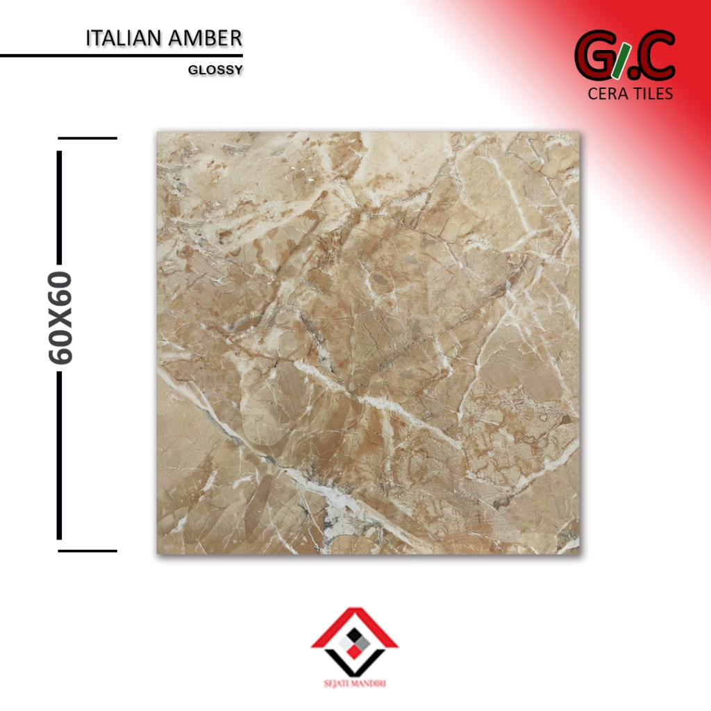 granit 60x60 motif marmer - gc ceratiles italian amber