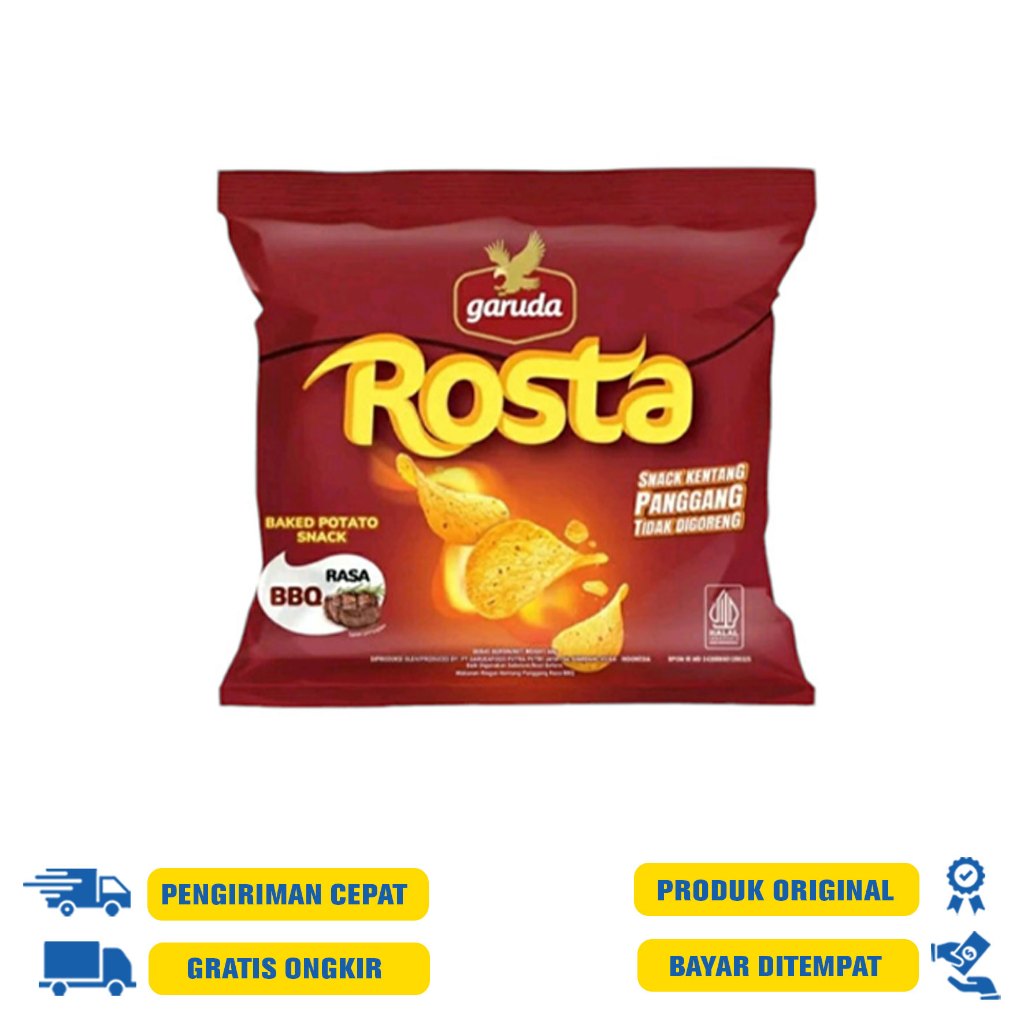 

Garuda Rosta Snack Kentang Panggang Rasa BBQ 60 G.R