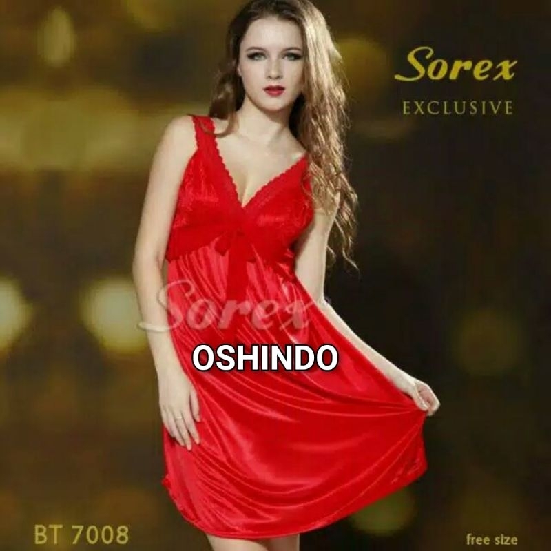 Sorex 7008 BT Baju Tidur Wanita Seksi Satin Premium Lingerie Sorex Exclusive