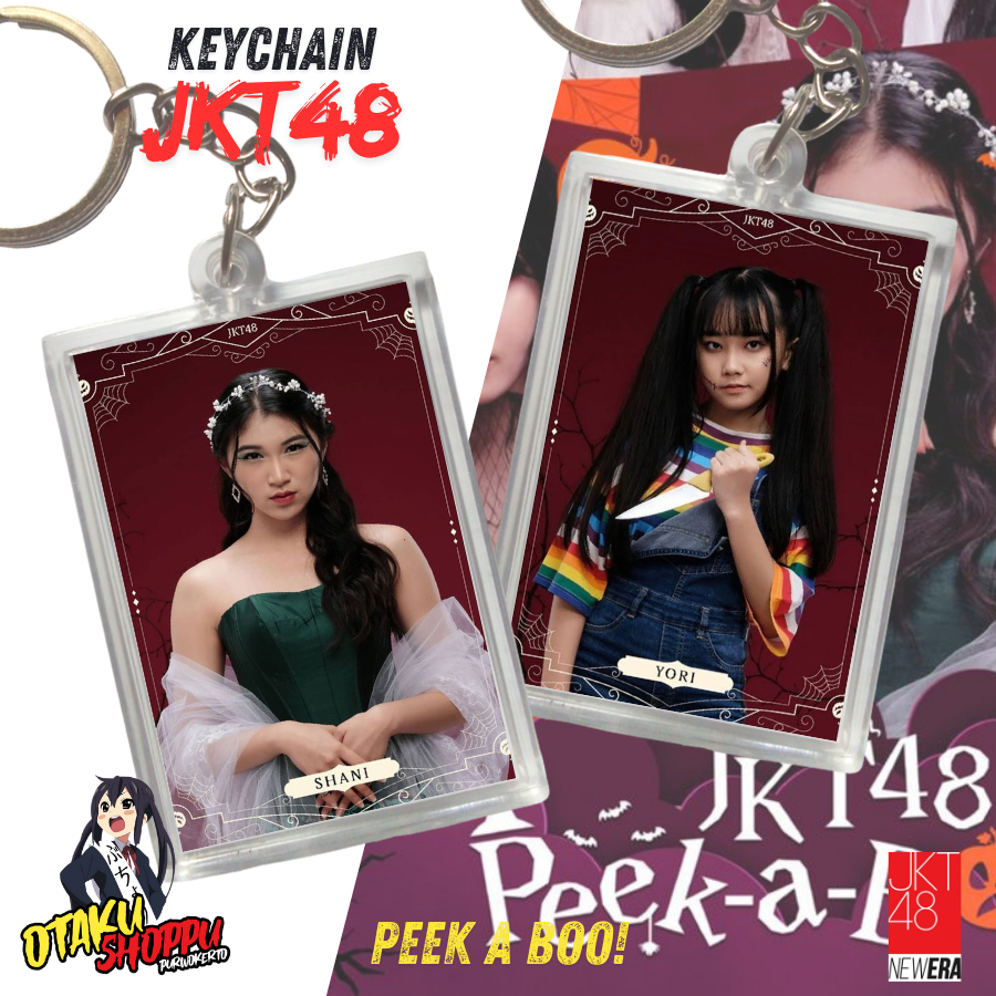 Gantungan Kunci / Keychain Akrilik JKT48 PEEK A BOO Spesial Halloween