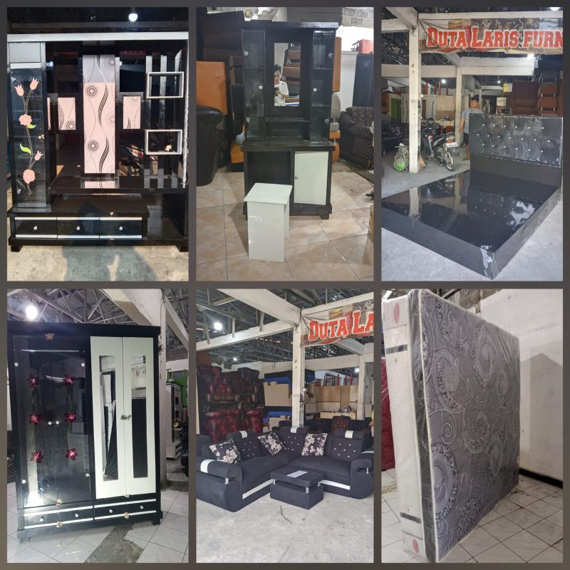 paket pernikahan kamar set hitam