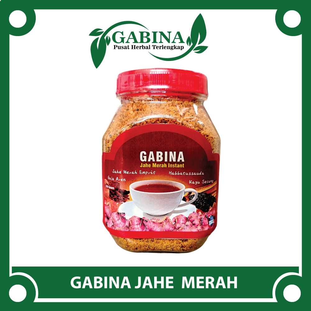 

GABINA Jahe Merah Emprit Gula Aren Habbatussauda | 330 Gram Jahe Super