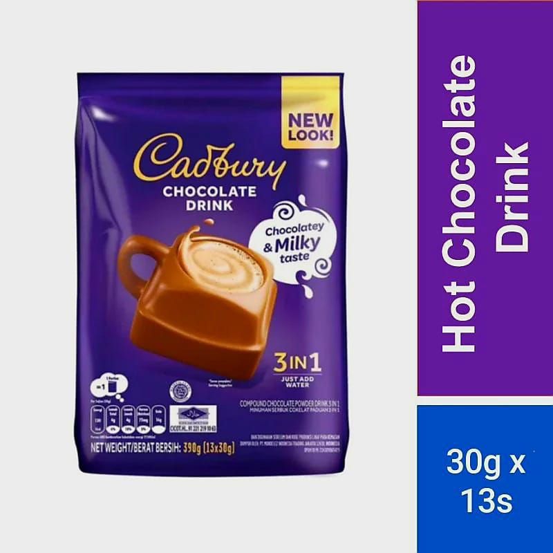 

Ready Cadbury hot drink 390gr (13x30gr) Exp 2025 Cadbury drink chocolate