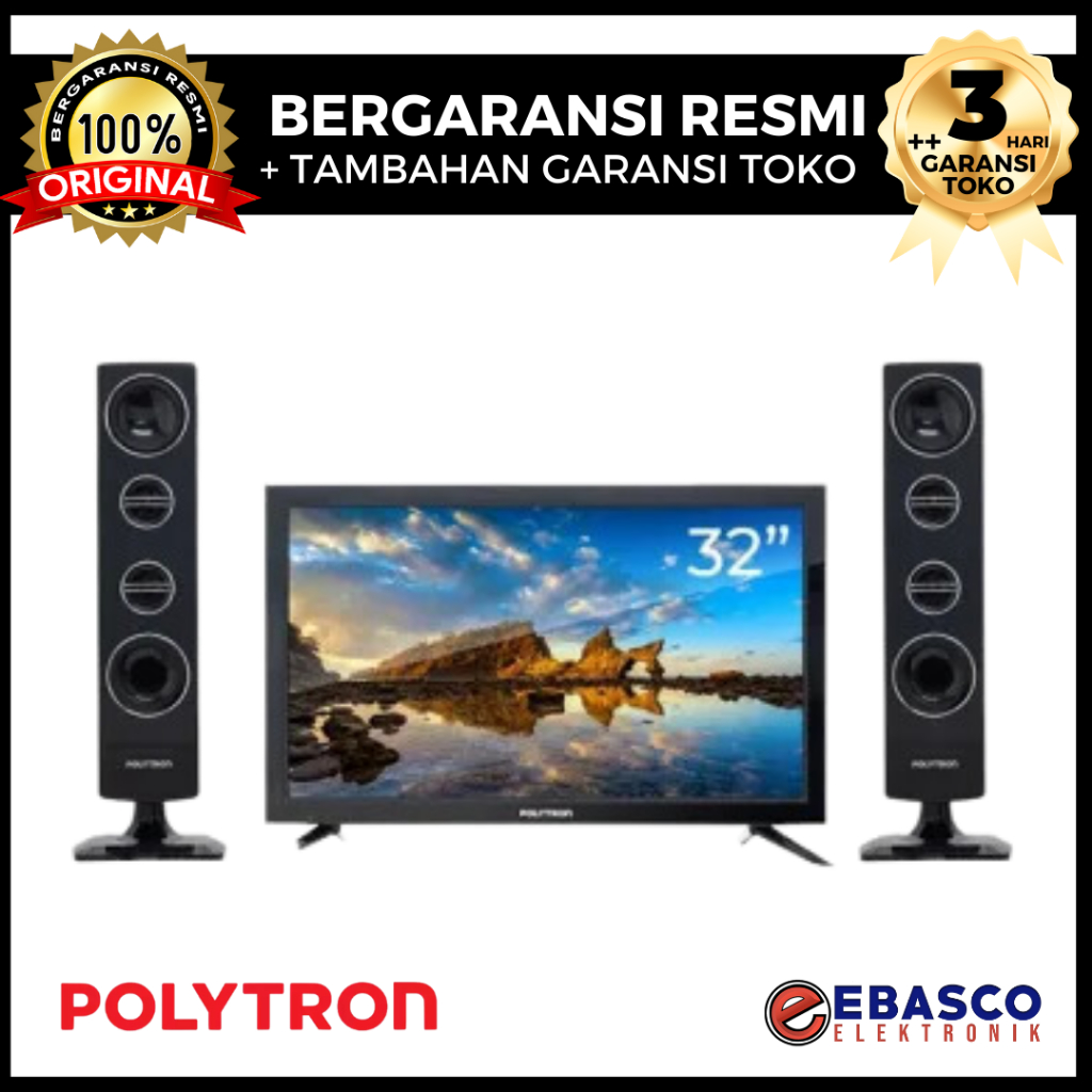 Polytron LED TV 32 Inch PLD 32TV1855 / PLD32TV1855 - Full HD Digital TV 3D - Picture Noise