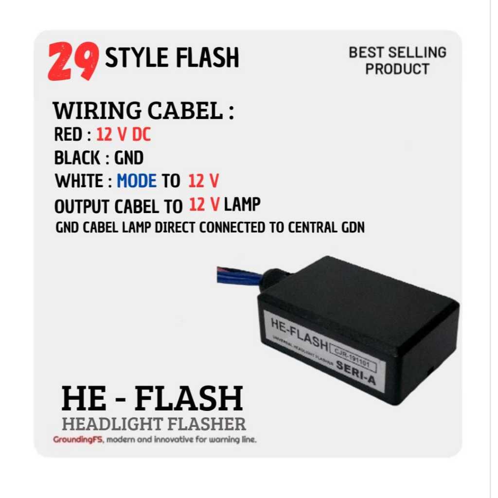 Flasher mobil headlight flasher