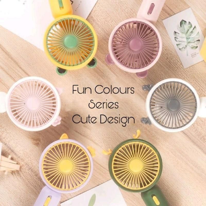 Kipas SX115 Mini Handle Kipas Genggam Portable SX115 + Stand Hol