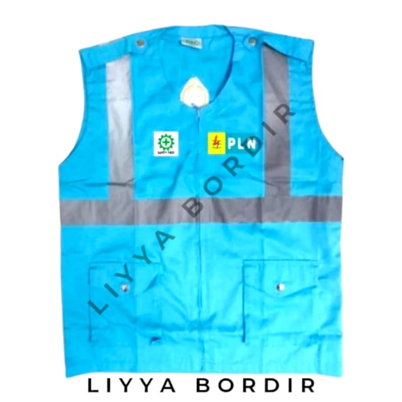 Rompi PLN Safety First Rompi PLN Rompi Safety First Bordir