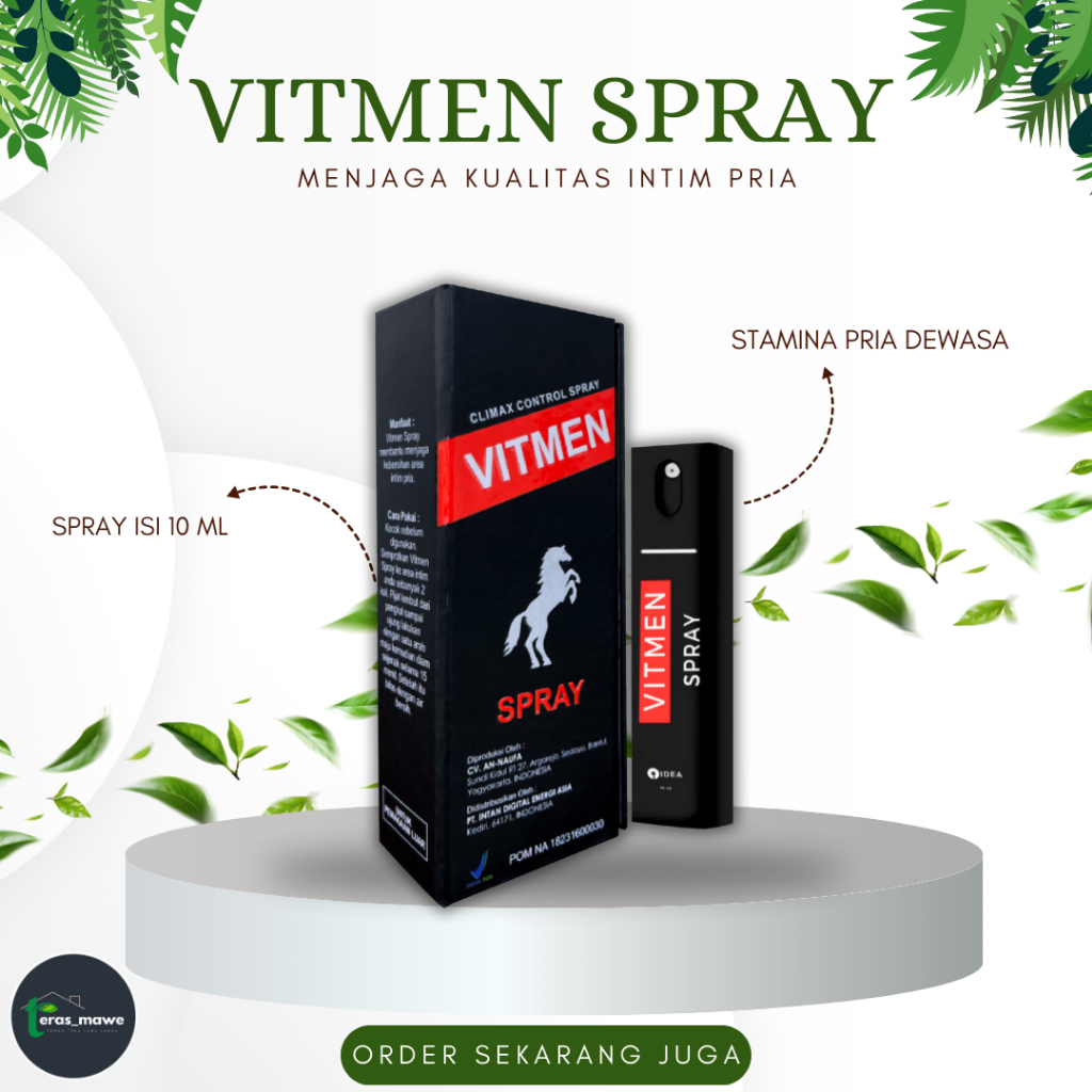 VITMEN SPRAY + VITMEN SPRAY ORIGINA L + VITMEN STAMINA PRIA + Vitmen Spray Ejakulasi DIni Ampun BPOM