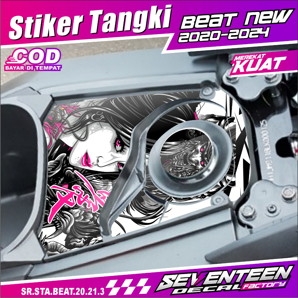 (COD) Stiker Tangki BEAT DELUXE 2020-2024 Stiker Tangki bensin  BEAT STREET NEW