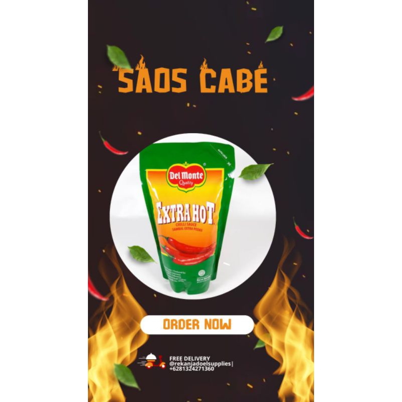 

Delmonte sauce Cabe ekstra hot 1kg