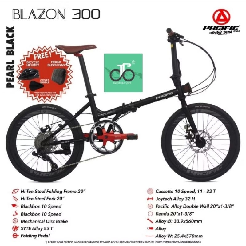 Sepeda Lipat 20" Pacific Blazon 300 TERBARU
