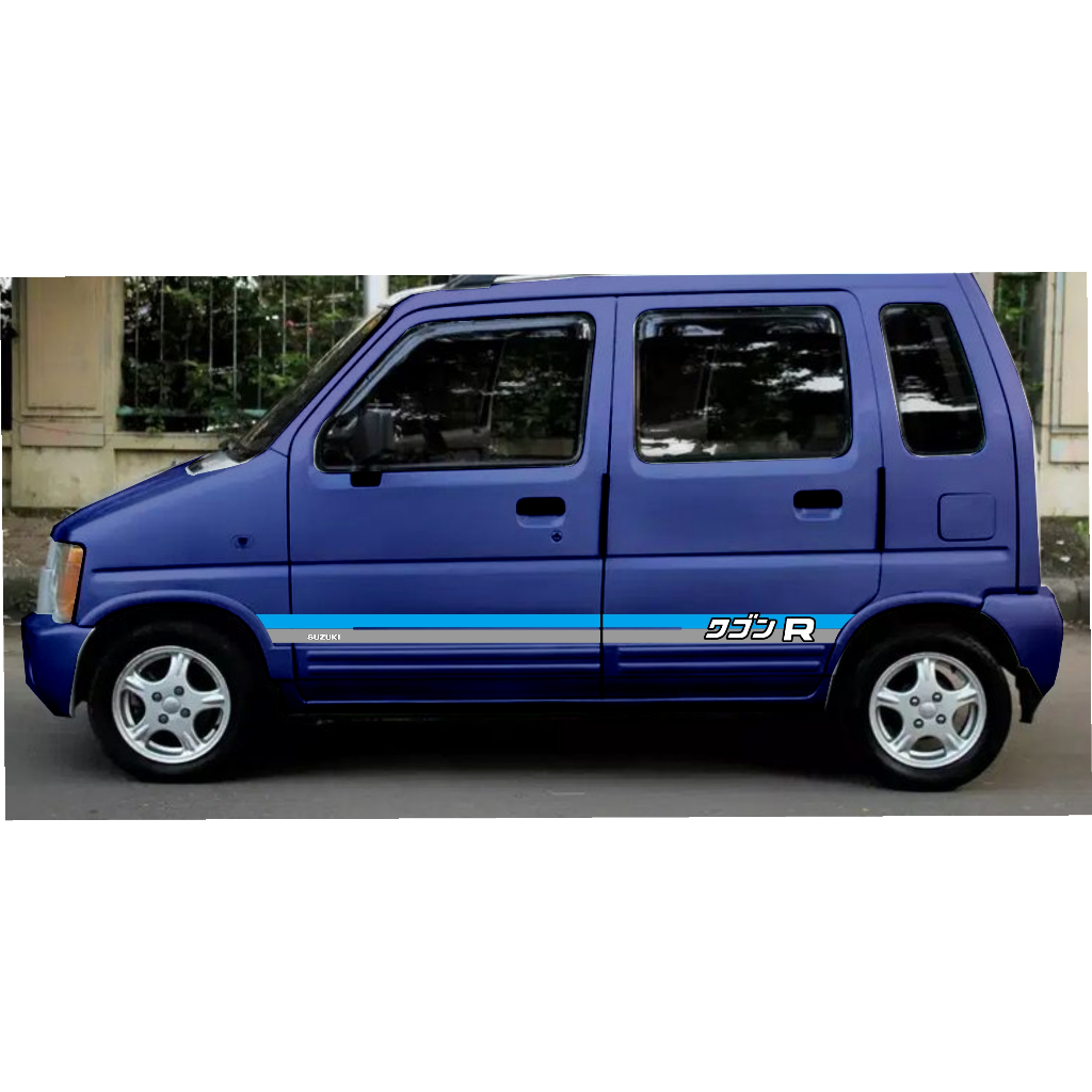 STICKER MOBIL karimun kotak minimalis 03 biru