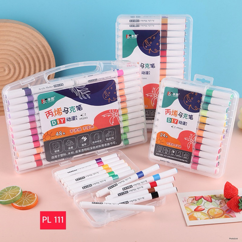 

PL 111 | PENA AKRILIK MARKER WARNA CEPAT KERING TAHAN AIR | SPIDOL ACRYLIC PAINTER | SPIDOL DIY | KERAJINAN TANGAN