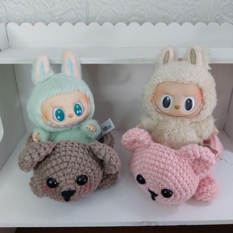 crochet rajut display sofa duduk wadah roaming mobile labubu zzoton ganci boneka upset duck babythre