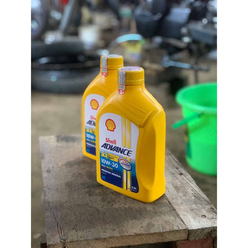 Oli Mesin Matic Shell Advance AX5 0,8L Original oli mesin metik shell kuning advance
