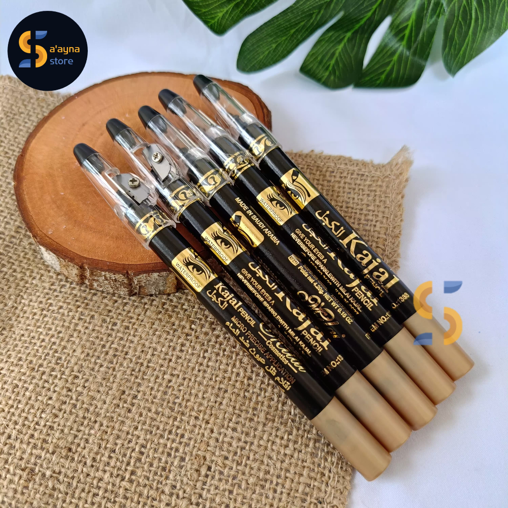 Celak Mata Kajal Pencil Hitam Waterproof