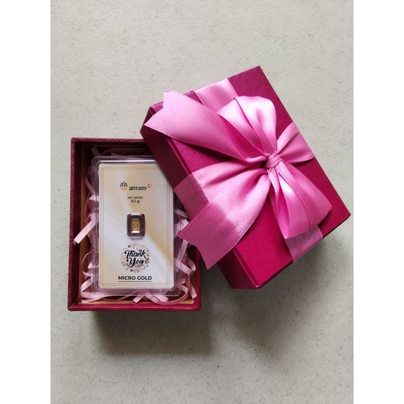 HAMPERS MICRO GOLD 0.1 GRAM ANTAM X HARTADINATA