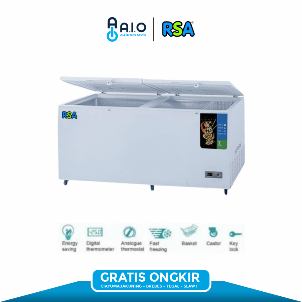 GAJIAN SALE RSA - CHEST FREEZER 2 PINTU - RSA CF-1200