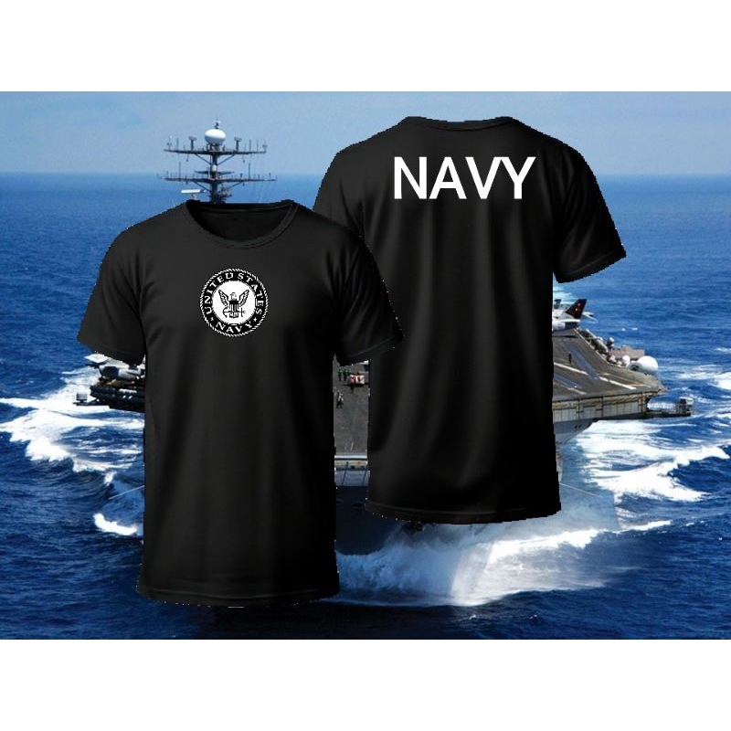 Kaos US ARMY T Shirt Military Design "US NAVY LOGO"