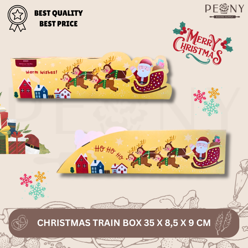 

(PAK ISI 10 PCS) CHRISTMAS TRAIN BOX 35X8,5X9 CM/CHRISTMAS GIFT BOX/CHRISTMAS HAMPERS BOX