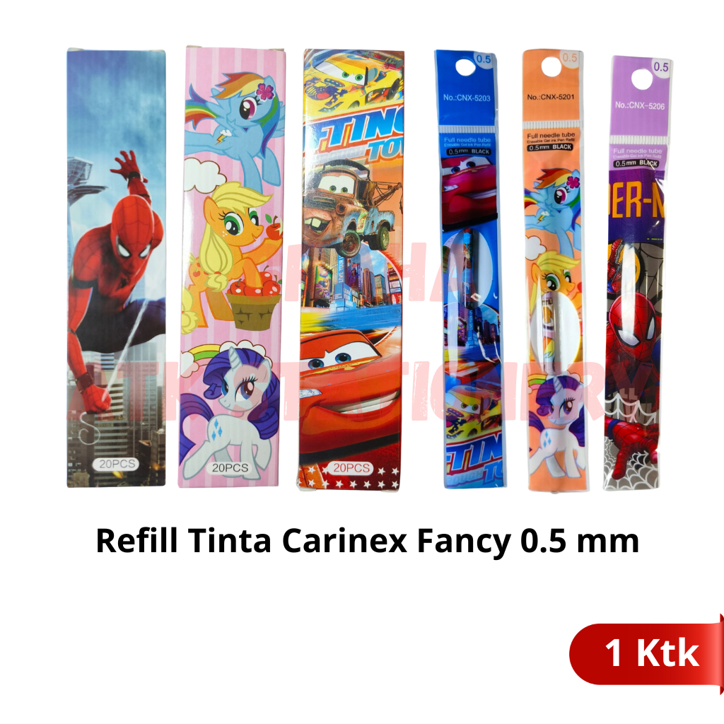 

[1 Kotak] Refill Tinta Pulpen 0.5mm Fancy / Isi Ulang Tinta Pulpen / Refill Ink Pen Fancy Motif