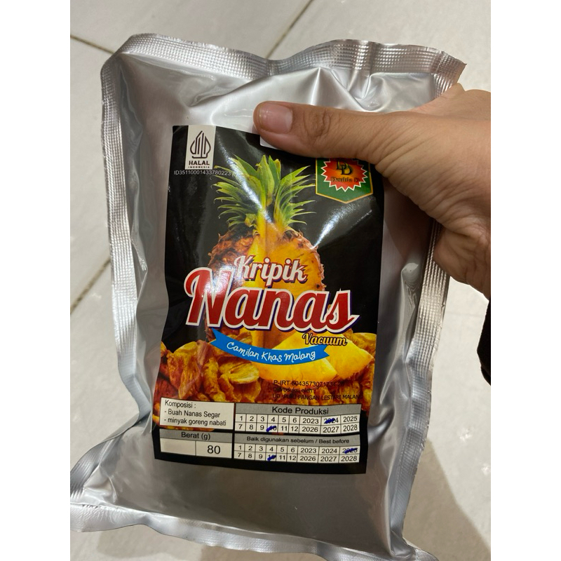

Keripik Nanas Berat 80 Gram