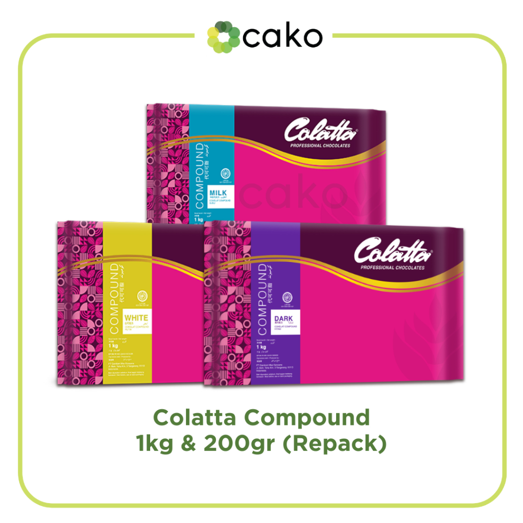 

(REPACK) 200gr & 1kg Colatta Compound / Coklat Batang Milk, Dark, White