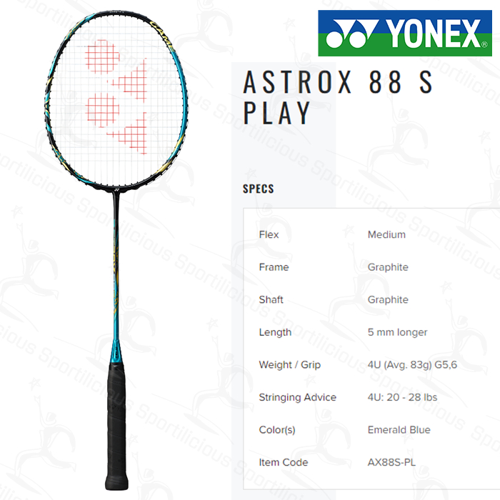 Raket Bulutangkis Yonex Astrox 88 S Play Original
