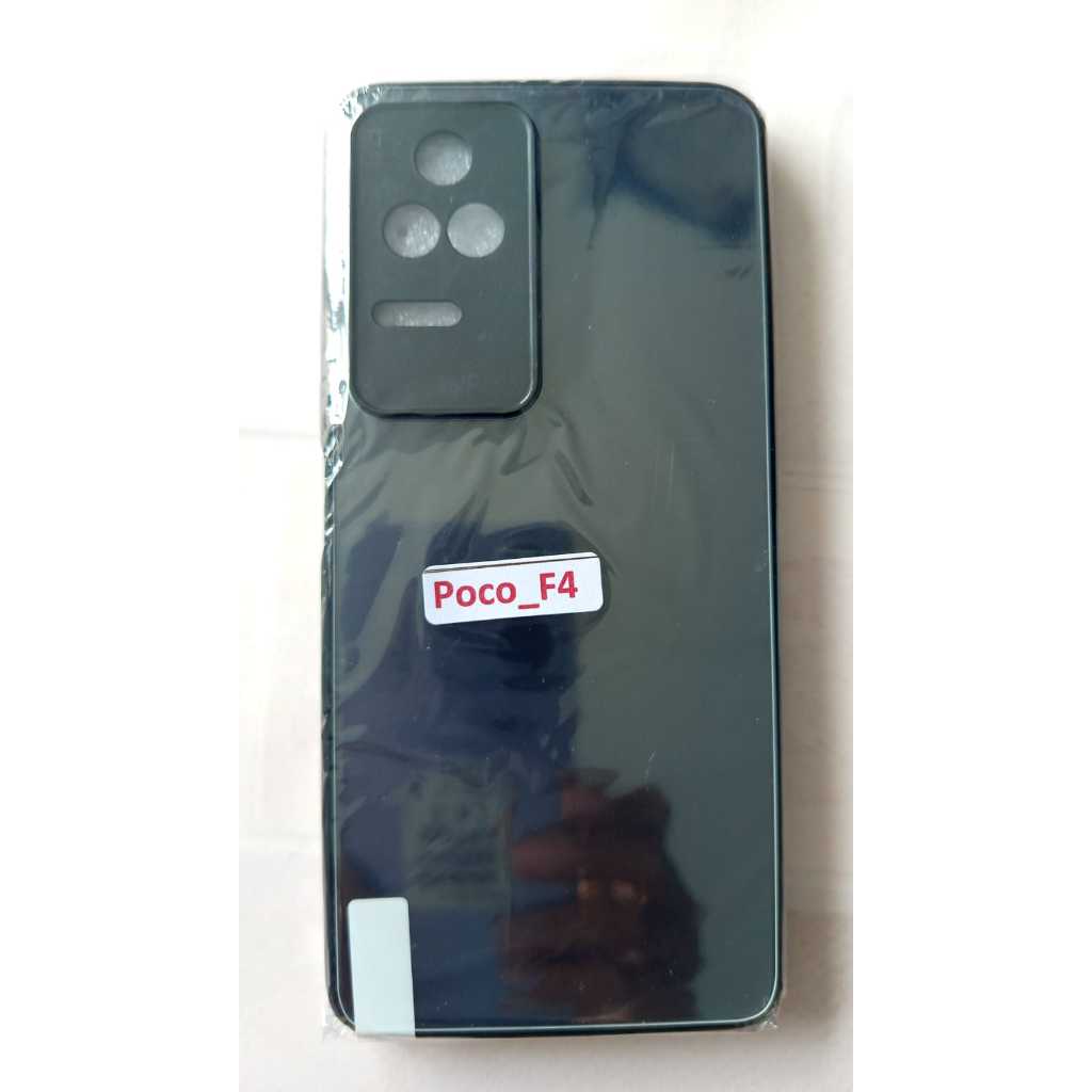 Case Poco F4 Tempredglass rubber polos custom casing HP