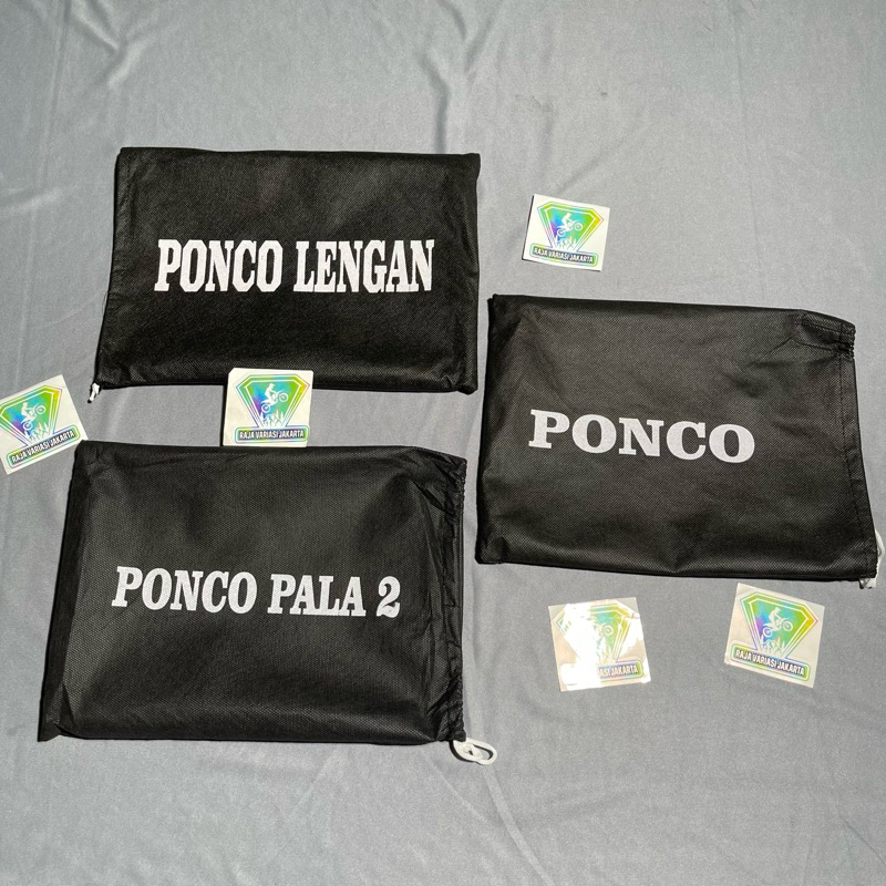 Jas Hujan Ponco Anti Kedap Air Hujan Ponco Lengan Ponco Dua Kepala