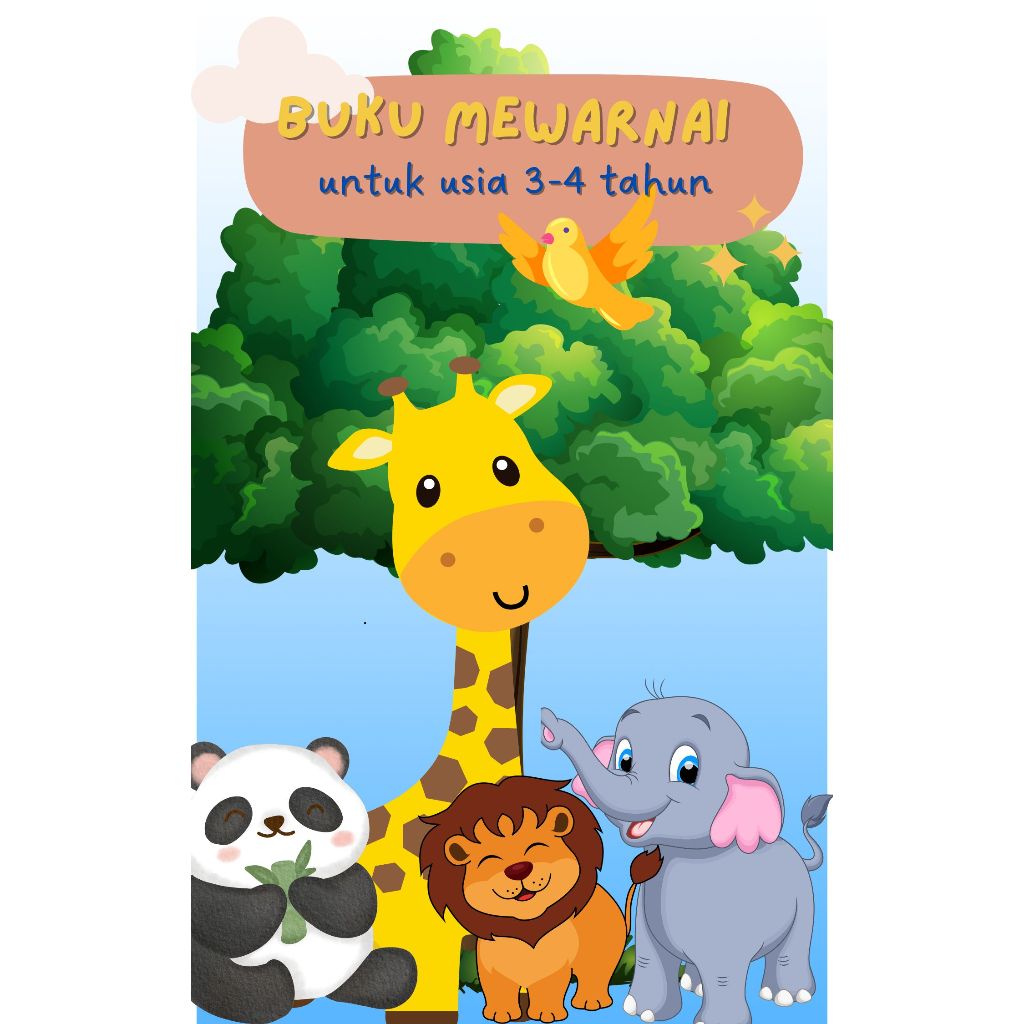 

Produk digital Kreativitas Tanpa Batas dengan 10 Halaman Mewarnai Binatang untuk Usia 3-5 Tahun