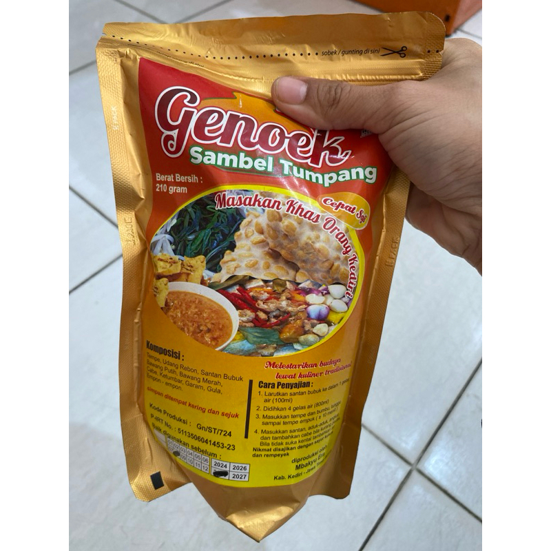 

Sambel Tumpang Instan Berat 210 Gram