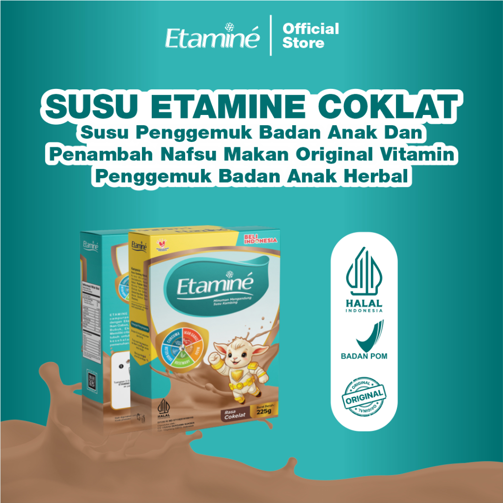 

Susu Etamine COKLAT Susu Penggemuk Badan Anak Dan Penambah Nafsu Makan Original Vitamin Penggemuk Badan Anak Herbal