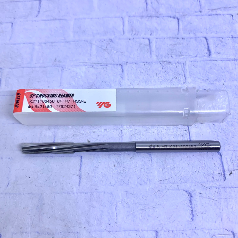SP Chucking Reamer 4.5 mm H7 merk YG Korea Baru Original Spiral Reamer 4.5mm