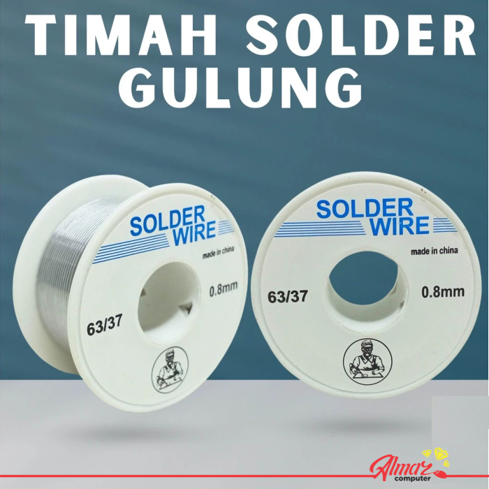 Timah Solder 0.8mm Timah Gulung Solder 0.8mm 63/37 Solder Timah