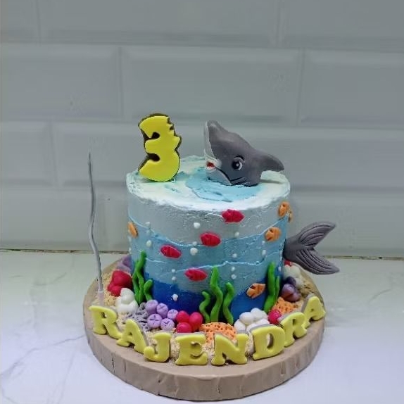 

(hanya surabaya sidoarjo gresik) birthday cake kue ultah character karakter fondant anak cowo ribkakoki