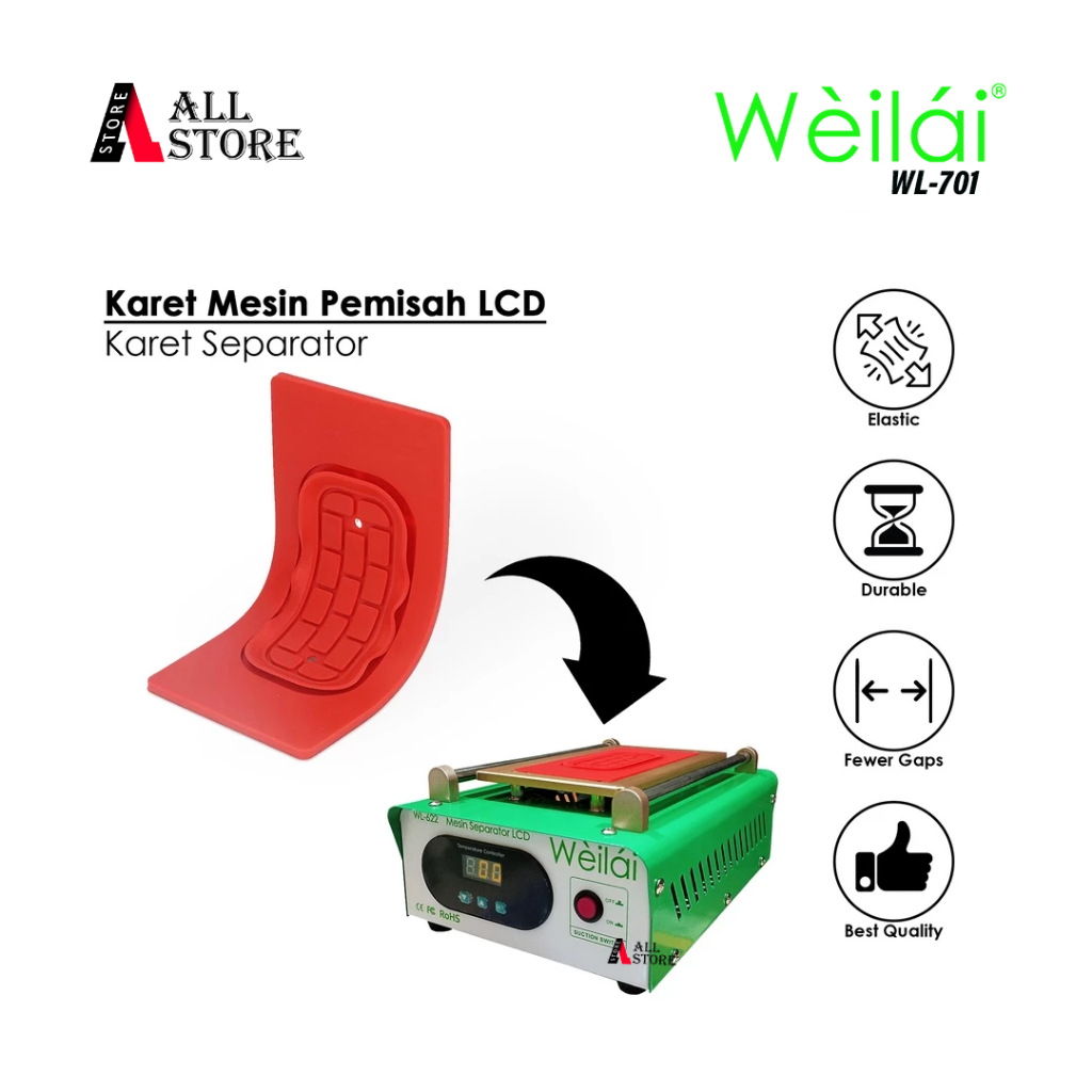 Weilai WL-701 Karet Separator LCD Tahan Panas 6 Inch - Karpet Separator Original