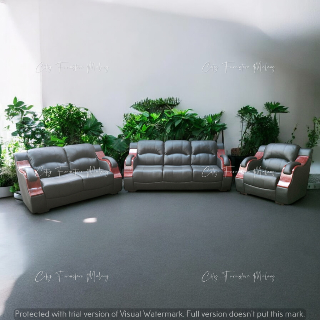 Sofa minimalis aesthetic satu set premium murah promo malang morgan
